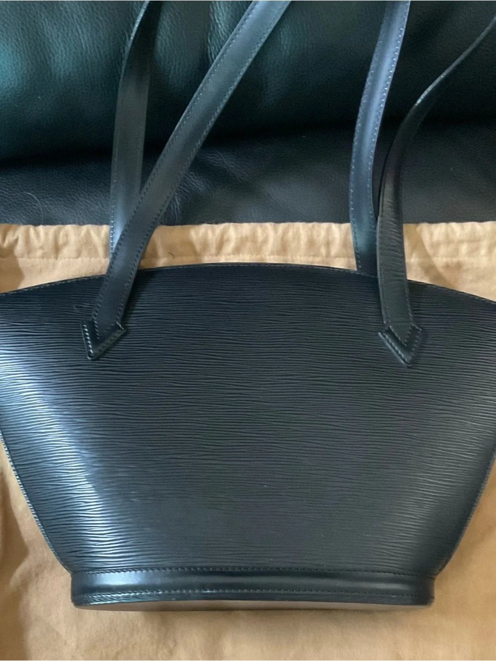 Louis Vuitton Saint Jacques Epi Black Shoulder Bag